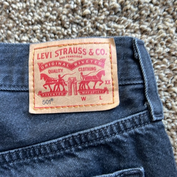 LEVIS ORIGINAL 501 HIGH RISE SHORTS - Picture 3 of 6